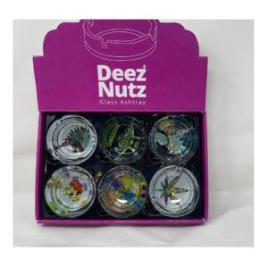 Deez Nuts Glass Ash Tray 6ct