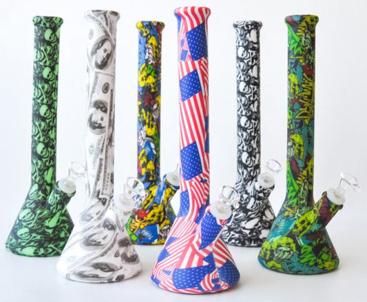 8 Inch Silicone Beaker Water Pipe