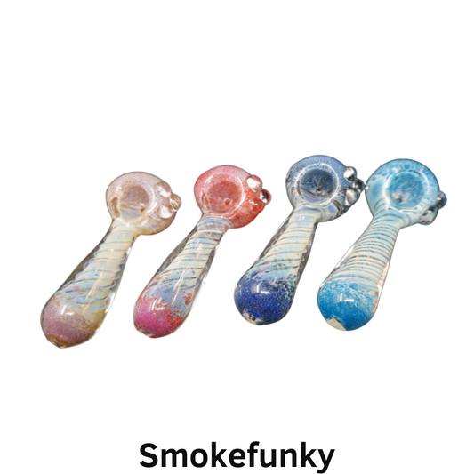 DOUBLE GLASS FRITTED HAND PIPE