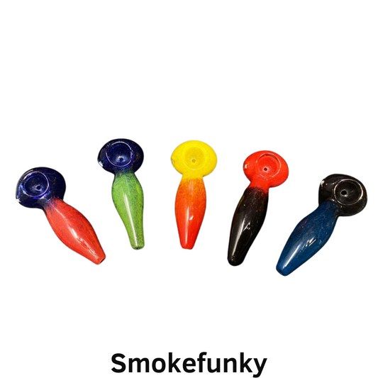 3.75"/50 Gr. MULTI FRIT DUAL COLOR HAND PIPE