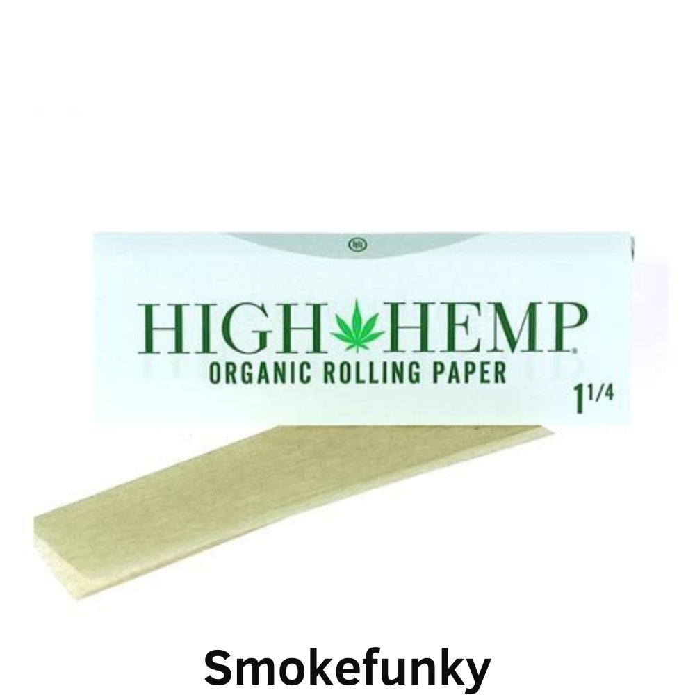 Full Box 25 Booklet High Hemp Organic Rolling Paper 1 1/4 1.25