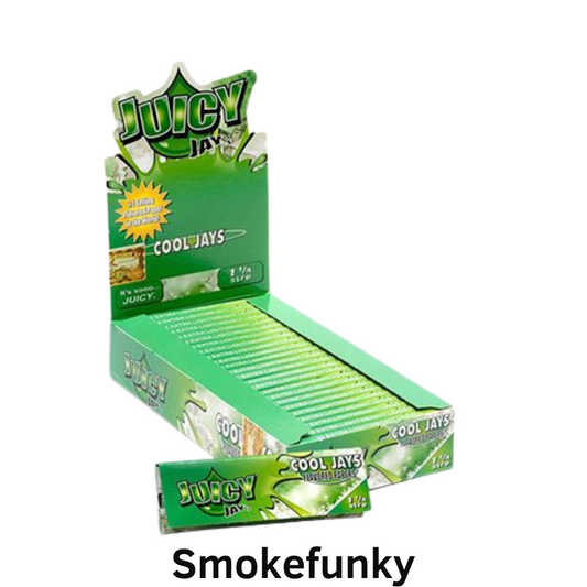 Juicy Jay’s 1 1/4″ Size Rolling Paper Cool Jays Flavor