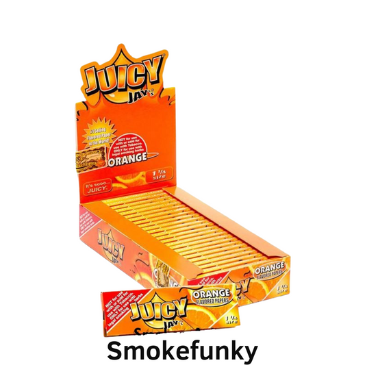 Juicy Jay’s 1 1/4″ Size Rolling Paper Orange Flavor