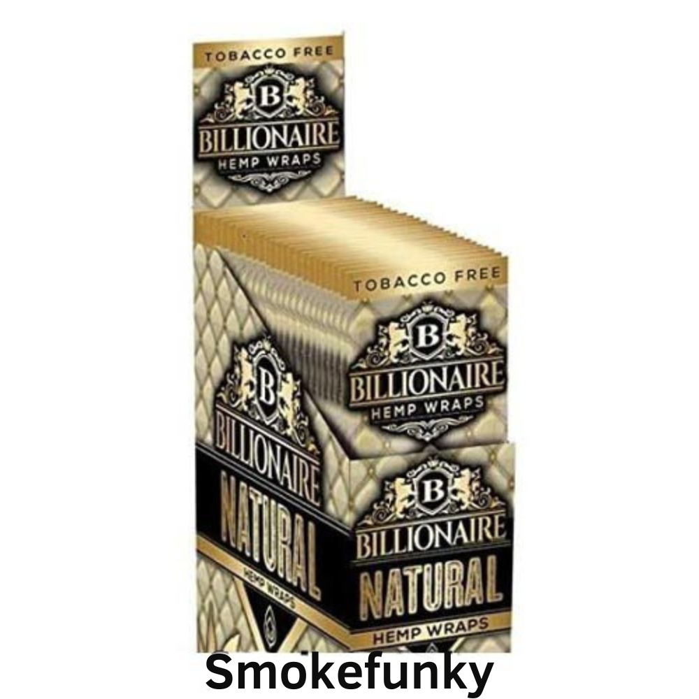 Billionaire Hemp Wraps Natural Flavor 25 Packs Per Box 2 Wraps Per Pack – (1 Count)