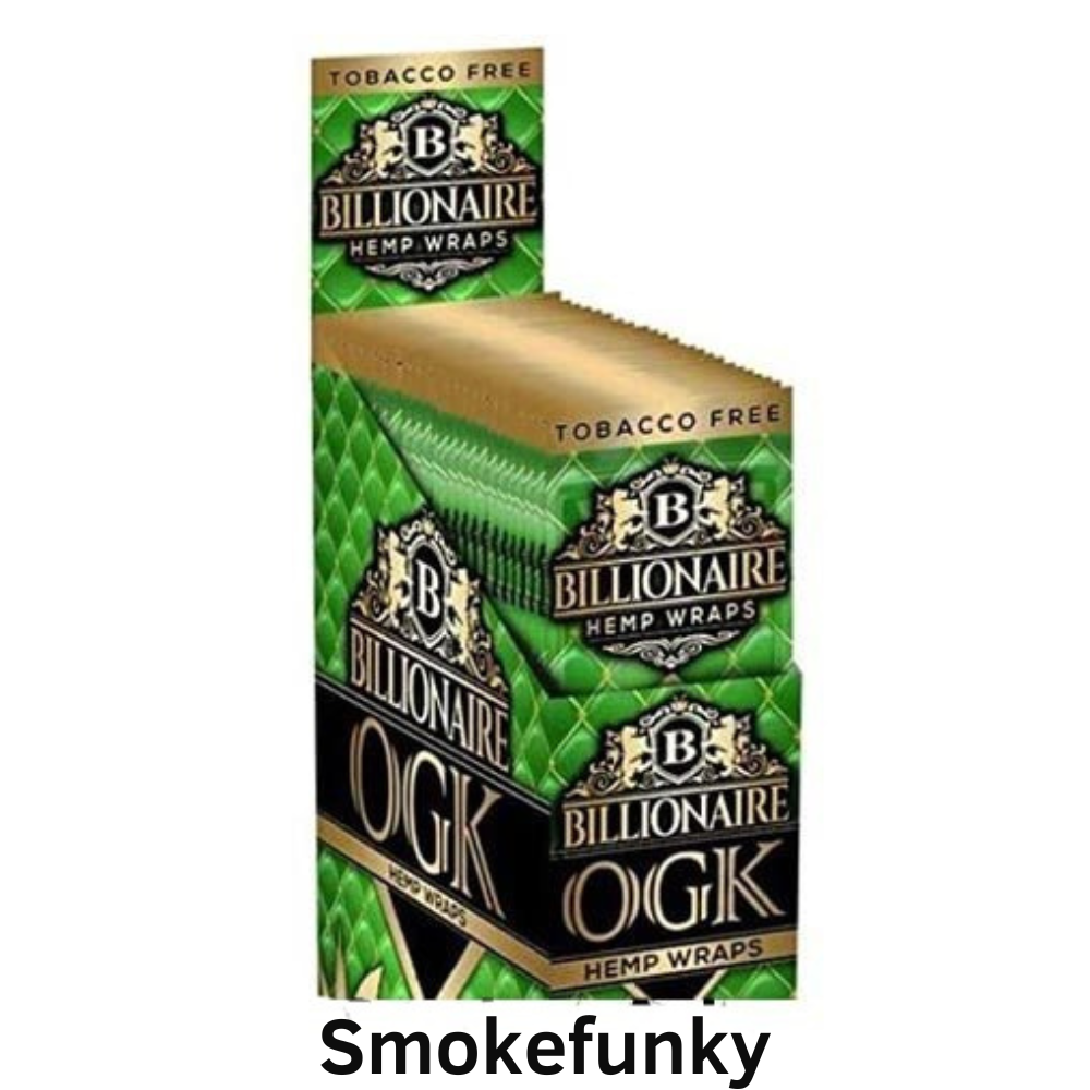 Billionaire Hemp Wraps OGK Flavor 25 Packs Per Box 2 Wraps Per Pack – (1 Count)