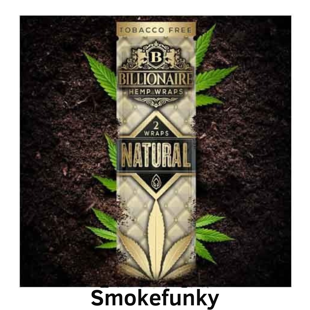 Billionaire Hemp Wraps! Organic Wraps, Tobacco Free! – (Natural, 25 Packs)