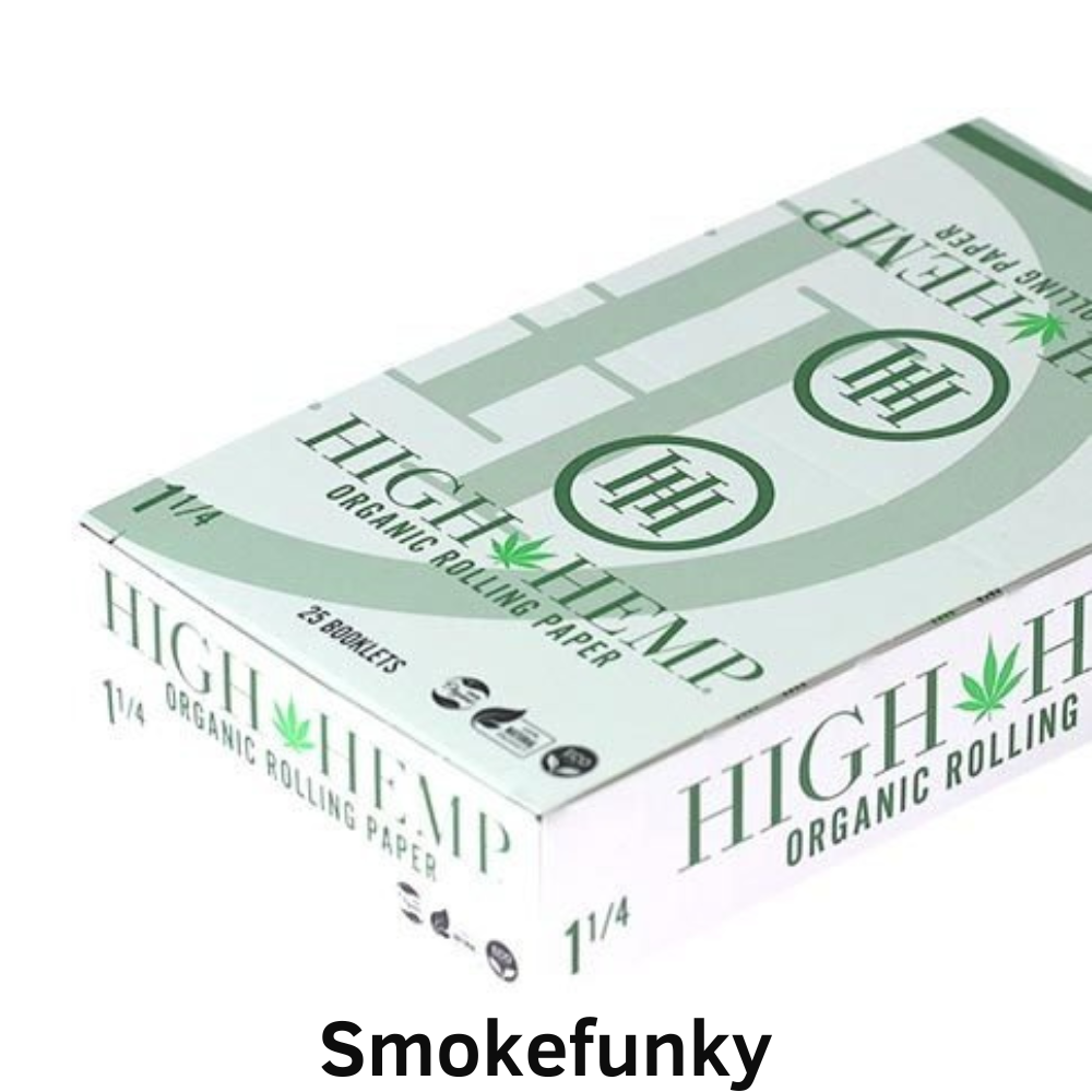 Full Box 25 Booklet High Hemp Organic Rolling Paper 1 1/4 1.25