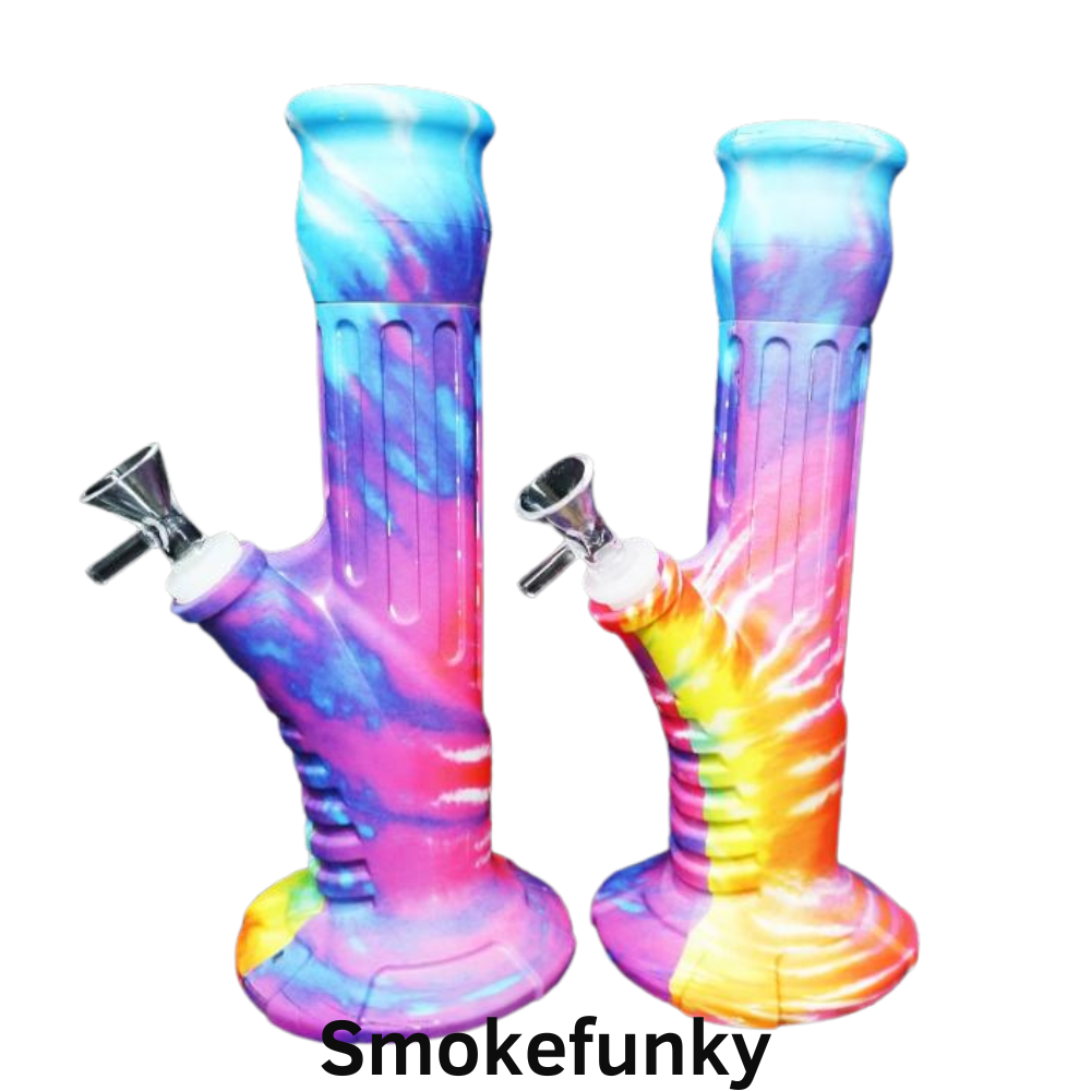 11"/ 565 Gr. TIE-DYE ART SILICONE WATER PIPE