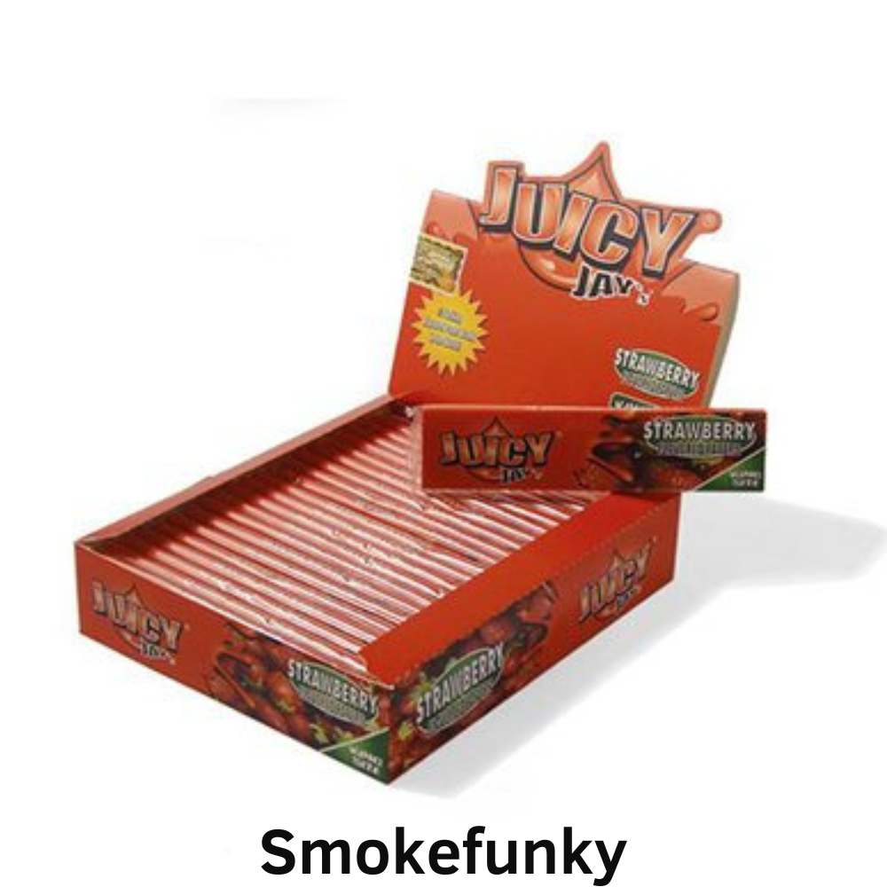 Juicy Jay’s King Size Rolling Paper Strawberry Flavor