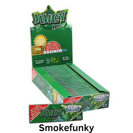 Juicy Jay’s 1 1/4″ Size Rolling Paper Absinth Flavor