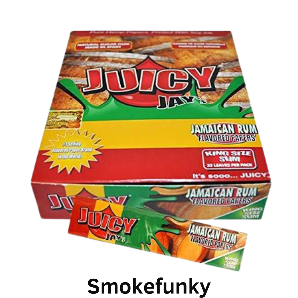 Juicy Jay’s King Size Rolling Paper Jamaican Rum Flavor