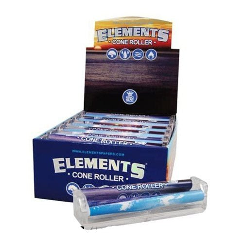 Elements Ultra Thin Rice Rolling Paper Machine – King Size Cone Roller (12 Pack Display Box)