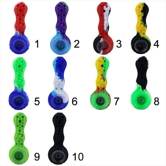 Honeycomb Style Silicone Pipe